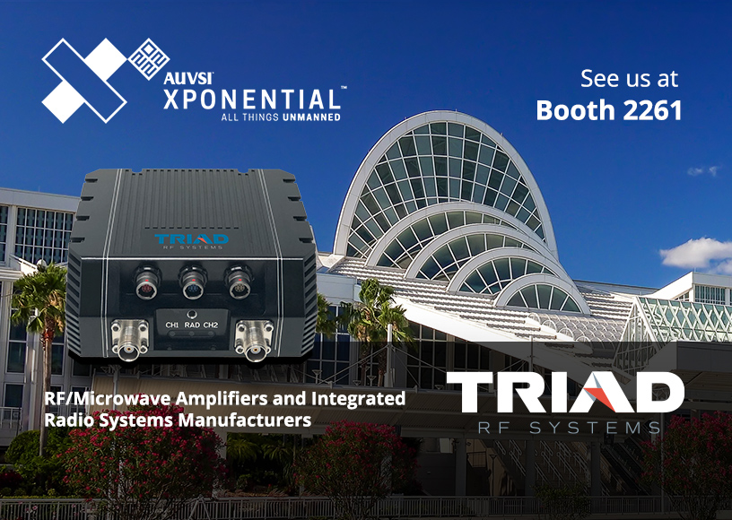 Triad RF will be attending AUVSI XPONENTIAL 2022 APRIL 25-28, 2022 | ORLANDO